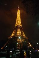 eiffel tower low angle shot