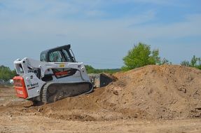 excavations with an equipment