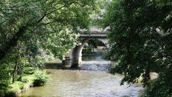 bridge streem river, france