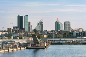Tallin Estonia skyline city overview