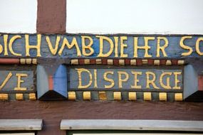 home fachwerkhaus inscription