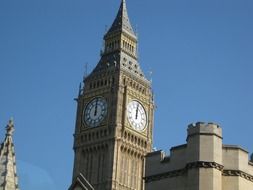 big ben clock on the tower in London