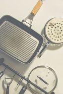 cooking equipment in the kitchen