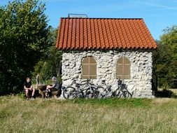 stone hut as a monument in hornberg