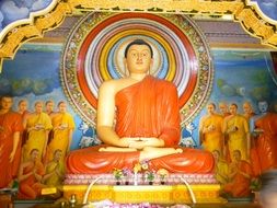 buddha in sri lanka temple