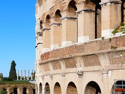 colosseum amphitheater in rome italy