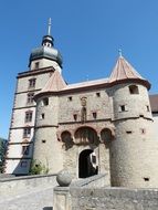 the architecture of the middle ages in wurzburg, Bavaria