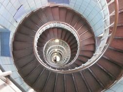 staircase of the lighthouse,atlantic, france