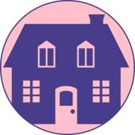 home blue purple violet drawing