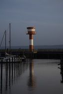 lighthouse waterfalls Reflection evening view