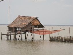 Overwater cottage in Thailand