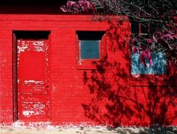 old red brick building facade