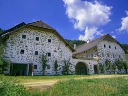 barn house style buildings, austria