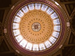 round glass roof