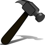 construction hammer as a graphic image