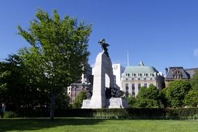 Monument in Ottawa on a sunny day