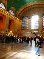 panoramic view of the hall at the central station in new york