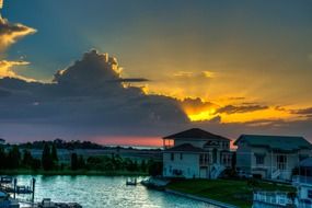 florida beach at sunset