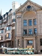 facade of the city building in Riga