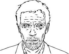 drawing of dr house