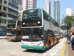 double-decker buses as public transport