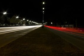 expressway at night