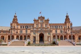 Beautiful palace of regional parliament in Spain