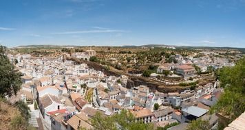 aerial view of urban buildings in Spain