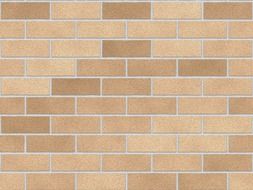 art design of brick wall in beige colours