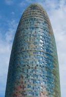 modern design skyscraper in barcelona