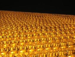 golden dhammakaya pagoda in Thailand