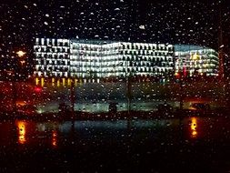 rain night gloomy