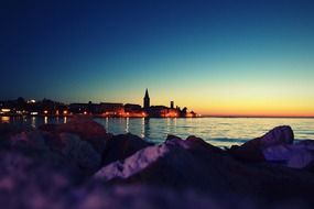 Croatia in the night