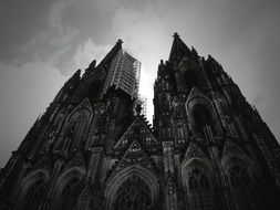 low angle view of cathedral, germany, cologne