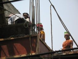 construction workers in india