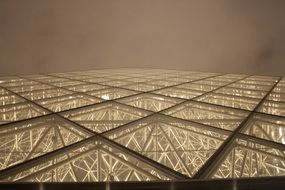 glass roof of the Louvre Museum in Paris