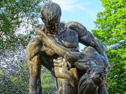 statue, fountain flood in bydgoszcz