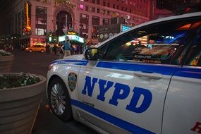 NYPD car, Manhattan, US