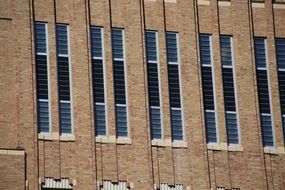 Brick wall of corporate building