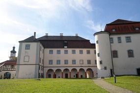 castle in renaissance style in laupheim