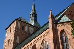 part of church building, poland, kolberg