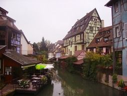 france village buildings town