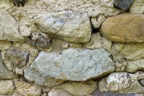 Closeup photo of Stone wall