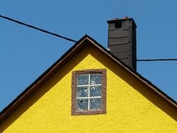 home gable roof chimney window