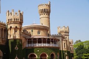 beautiful bangalore palace at the daytime