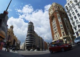 panoramic view of the center of madrid