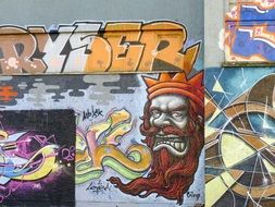 artistic color in graffiti