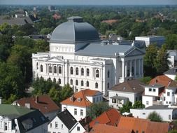 city theatre top view, germany, oldenburg