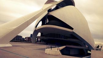 city of arts and sciences in sepia