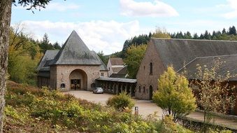 abbey in Burgundy, France